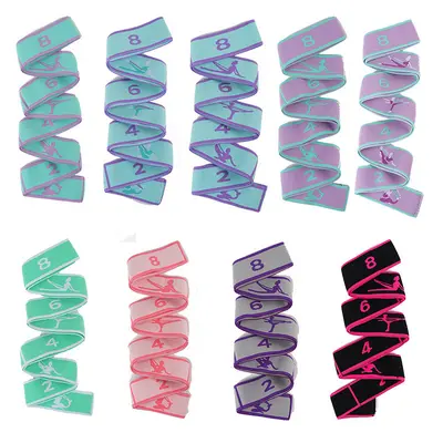 Children's Dance Training Resistance Band, 12-Section Figure-8 Yoga Band - 6