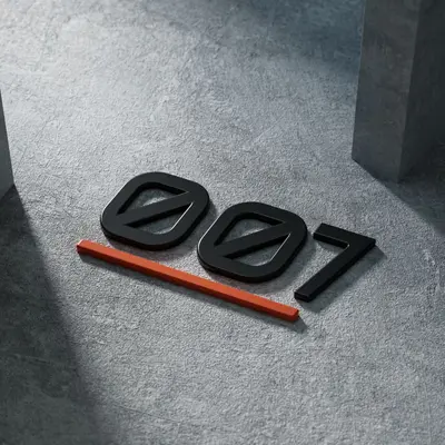 Mattes Metall-Emblem-Aufkleber für Zeekr 001 und 007, Sport-Autoaufkleber