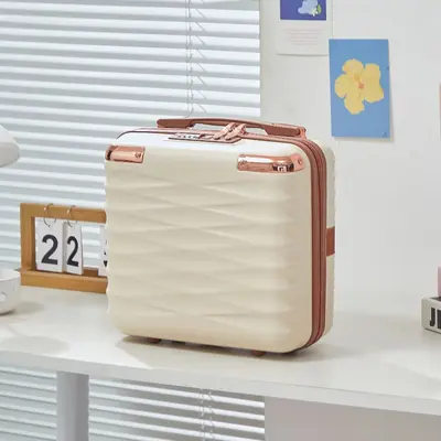 14 Inch Mini Carry-On Suitcase with Cosmetic Case and Combination Lock - 6