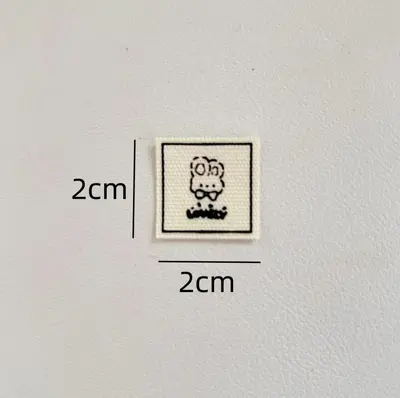 Apple Watch strap, baby clothes, hats, bags, cute fabric label for puppy print decoration stickers.
