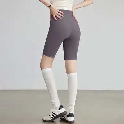 瑜伽裤女高腰提臀紧身速干运动短裤可外穿跑步骑行健身服五分裤夏 - 8