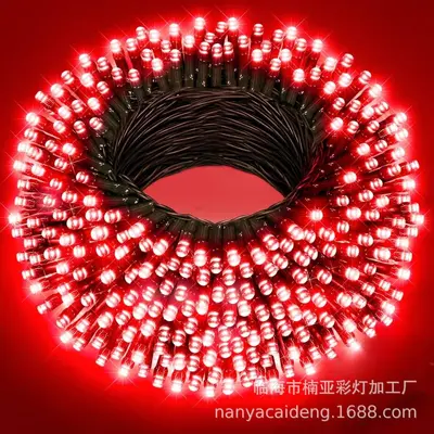 Remote Control Colorful LED Solar String Lights, Waterproof - 10