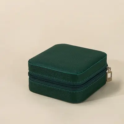 Jewelry Storage Box Travel Portable Zipper Pouch Earrings Earring Lipstick Ring Packaging Jewelry Box Pearl Small Square Box - 11