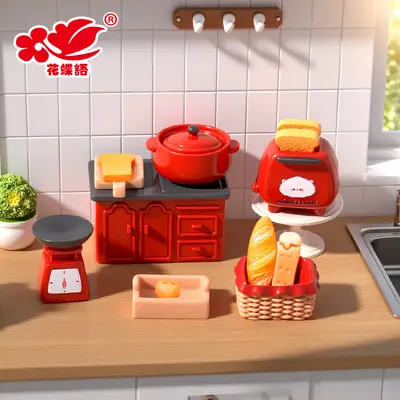 Simüle Retro Mutfak Eşyaları Takımı Reçine Aksesuarları Mini Mutfak DIY Bebek Evi Rol Yapma Oyuncağı Masa Dekorasyonu