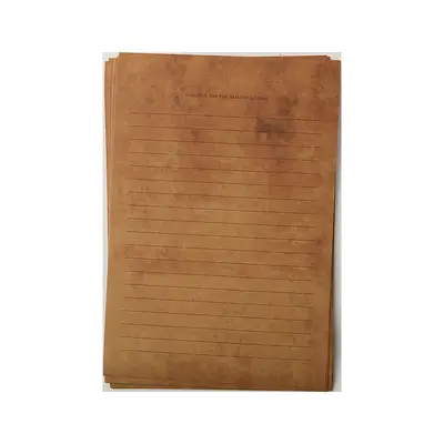Briefpapier-Set mit Umschlägen aus Schafsleder im Retro-Stil, handgeschrieben, antik nachgeahmt, gealtert, mit Siegelwachs-Prägung, Geburtstags-Liebesbrief, A5-Briefbogen