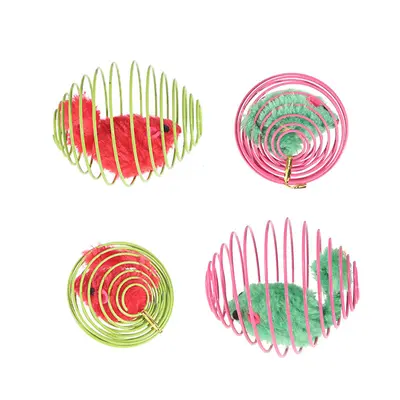 Spring Cage Mouse Interactive Cat Toy - 5