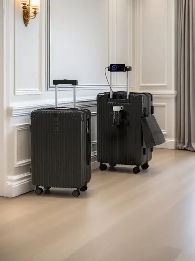 Stille universelle Räder neuer Stil doppelter Koffer, 20-Zoll-Handgepäck, große Kapazität Räder Reisetasche, verschlüsselter 26-Zoll-Hochzeitskoffer.