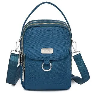 Women's Waterproof Fabric Phone Bag, Single Shoulder, Lightweight - 10