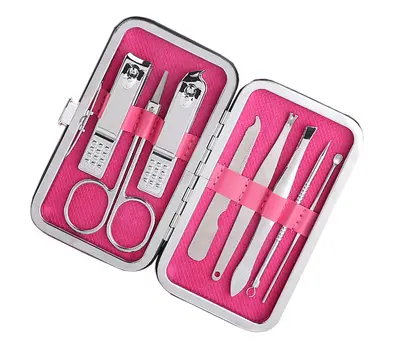 Edelstahl-Nagelschere-Set, 7-teiliges Maniküre-Set - 10