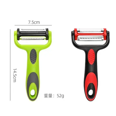 3-in-1 Rotating Fruit and Vegetable Peeler with Slicer