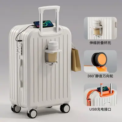 Trolley-Koffer mit Zahlenschloss, robust und langlebig - 7