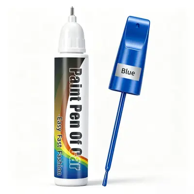 Cross-border specialty car paint repair pens in pearl white, black, red, silver, and blue colors for universal repair of scratches on car paint surfaces. - 12
