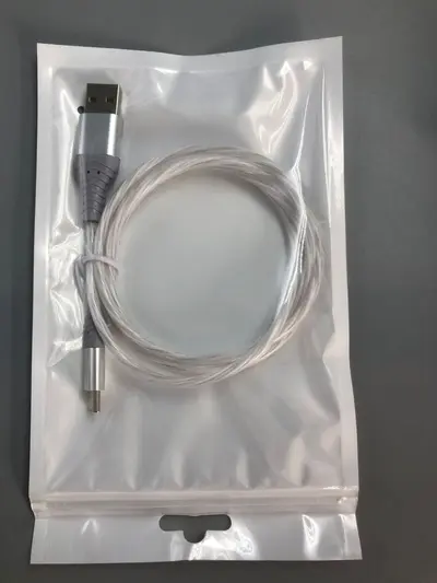 Apple 15 Huawei Schnelladekabel USB-Typ-C Auto LED Laufeffekt 1m 2m passend Streamer leuchtend Datenkabel - 11
