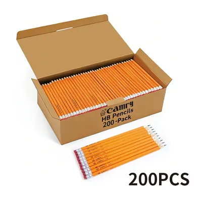 HB Pencil Yellow Hexagonal Barrel for School Exams - 10