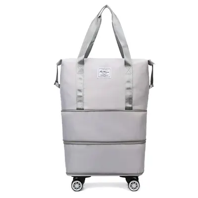 Cross-border wholesale universal wheeled travel suitcase, large capacity luggage bag attachable to wheeled suitcase for students going out and starting school - 8