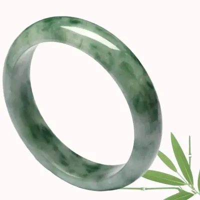 Natural Jade Bracelet Wholesale Guizhou Jade Floating Flower White Jade Bracelet Jade Bangle One Piece Drop Shipping Jadeite