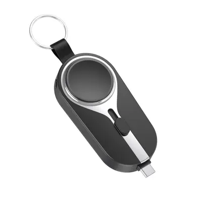 Keychain Ultra-Thin Mini Power Bank 2000 mAh with Wireless Charging, 2-in-1 - 10