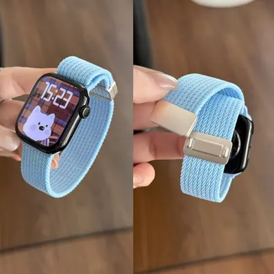 Nylon Woven Strap for Redmi Watch 6, Xiaomi 9 Pro, Apple iWatch S11 - 11