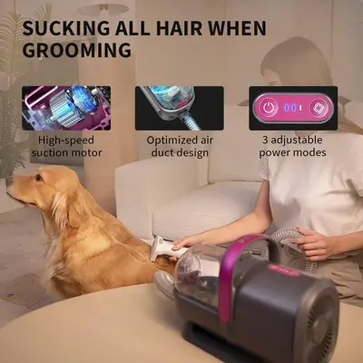 Petkit 5-in-1 Pet Grooming Tool with Electric Vacuum for Dogs and Cats