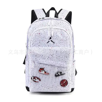 Student Sports Backpack, Large Capacity, Color-Block Design with Starry Pattern - 6