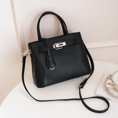 Women's Large Capacity Shoulder Bag, Kelly Style Crossbody - 5