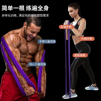 Men's Fitness Resistance Band, Elastic Pull Rope 2080, Pull-Up Assist Band - 2