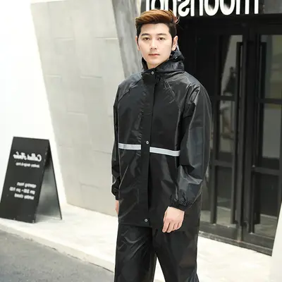 Two-piece motorcycle raincoat men's full-body suit - 8