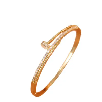 Armband, kupferplattiert, Zirkonia mit Sternenmotiv