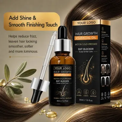 Ingwer-Haarwuchsöl mit Jojobaöl, 30 ml - 3