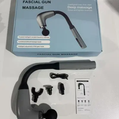 U-förmige Haken-Faszienpistole, elektrische Massage, leise, LCD-Display