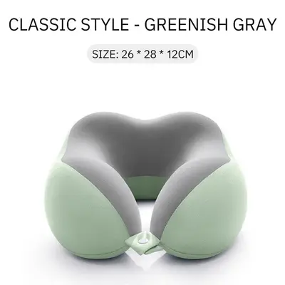 Memory Foam U-Kissen, Reisekissen für Nacken, atmungsaktiv - 8