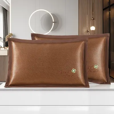 Summer Ice Silk Pillowcase, Cool Bamboo Pillow Cover, 2-Pack - 10