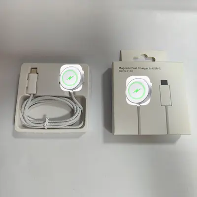 Wireless Ladegerät für Apple Watch, magnetischer Schnelllade-Ladeständer, kompatibel mit Apple Watch S10, Series 9, SE, tragbar mit geflochtenem Kabel - 8
