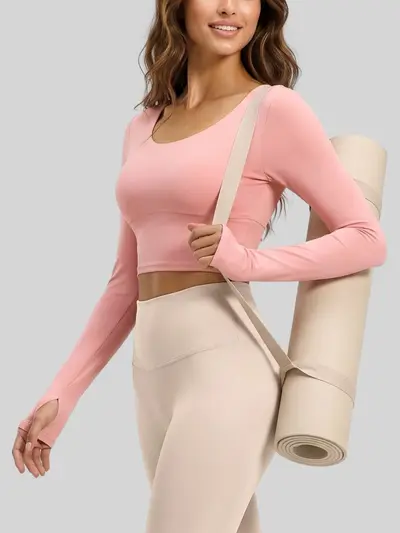 Juyitang Women's Yoga Set, Open Back, Padded-Bra-Free - 4