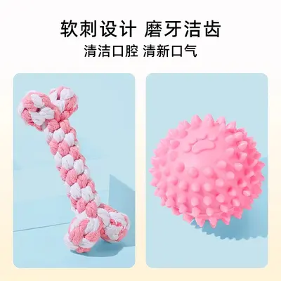 狗狗玩具磨牙耐咬发声自嗨解闷神器泰迪比熊小型幼犬宠物玩具用品 - 4