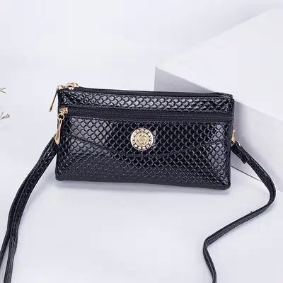 Daiouya New Crossbody Clutch Korean Style Women's Dual-Use Small Bag Double Zip Multi-Functional Women's Phone Bag - 9