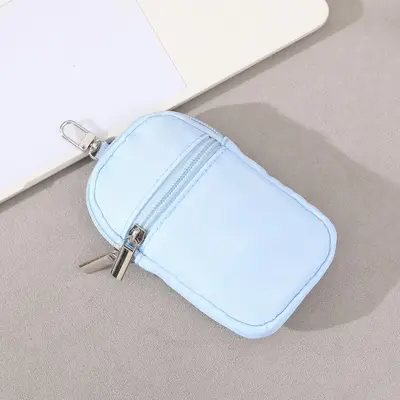 Waterproof Nylon Card Holder with Key Chain, Minimalist Small Wallet - 9