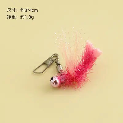Cat Teaser Wand Replacement Head, Small Bug Design with Bell - 5