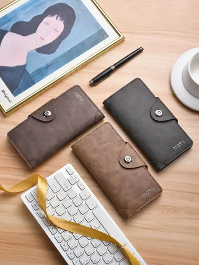 Men's 3-in-1 Wallet with Multiple Card Slots and ID Holder - 6