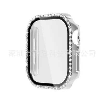 Apple S10 saat koruyucu kılıfı için uygundur AppleWatch10 elmas kaplı Apple saat koruyucu kılıf filmi entegre - 10