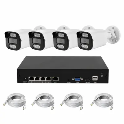 POE Security Camera System IP CCTV NVR Kit Seetong摄像头套装