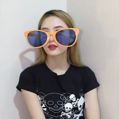 Plastic Funny Party Glasses, Large Peach, Heart and Star Shaped - 5