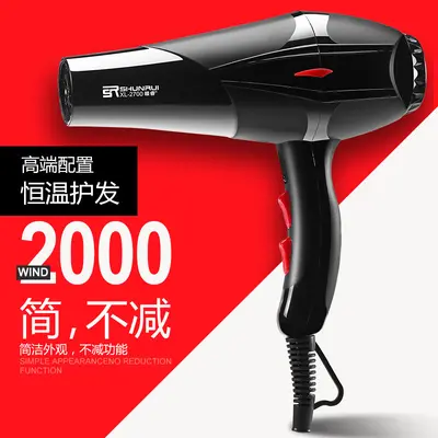 Professional Household Hair Dryer, 2000 W, Hot and Cold Air