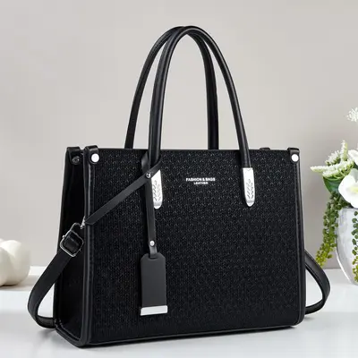 Women's Single Shoulder Bag, Retro Design, Large Capacity - 8