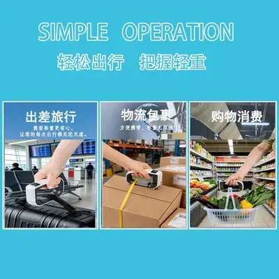 Yongheng Liangpin 50KG Taşınabilir Dijital Bagaj Tartısı Hediye Çantası LED Ekranı El Tipi Tartı Havaalanı Seyahat Tartısı