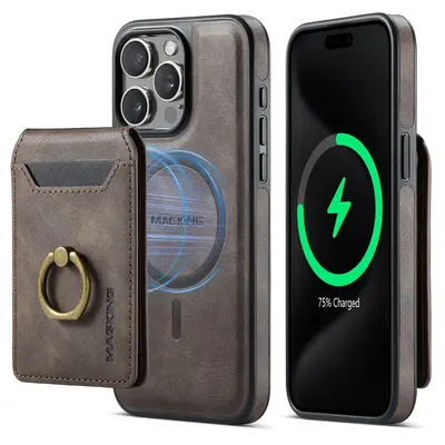 iPhone 17 Leather Phone Case with Wireless Charging - 9