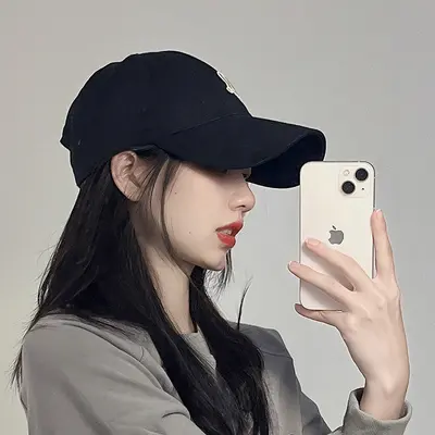 Women's Duck Tongue Cap Spring Autumn Baseball Cap Stiff Top Large Head Circumference Wide Brim Deep Crown R Face-Slimming 2023 Summer New Style - 7