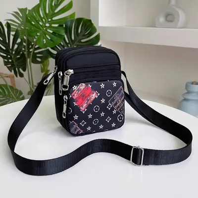 Women's Small Crossbody Bag with Phone Pocket and Key Coin Wallet - 9