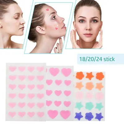 Multicolor Invisible Hydrocolloid Pimple Patch, Transparent, Under Makeup