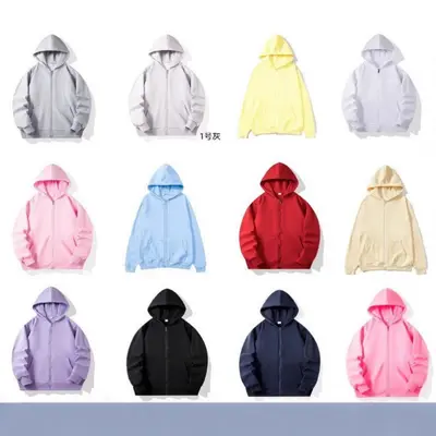 Kids' Zip Sweatshirt Jacket, Sizes 110-170, Cotton, 280 g